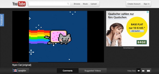 Neues Youtube-Design im Rahmen des Cosmic-Panda-Projekts (Bild: Youtube)