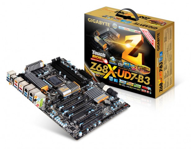 Gigabyte GA-Z68X-UD7-B3 (rev. 1.0) - nun mit 6 Jahren Garantie (Bild: Hersteller)