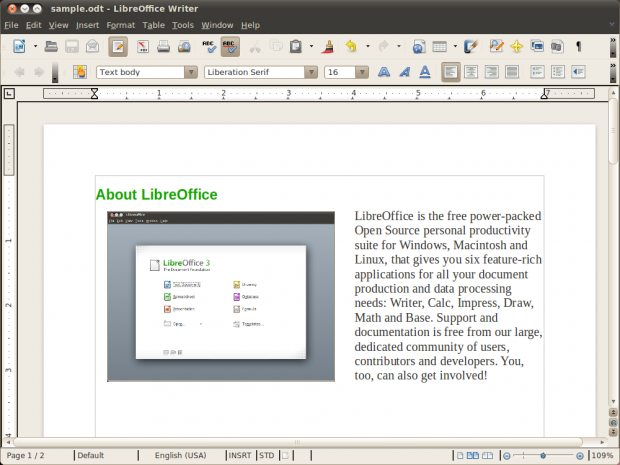 Libreoffice 3.4.0: Farbverläufe in Writer