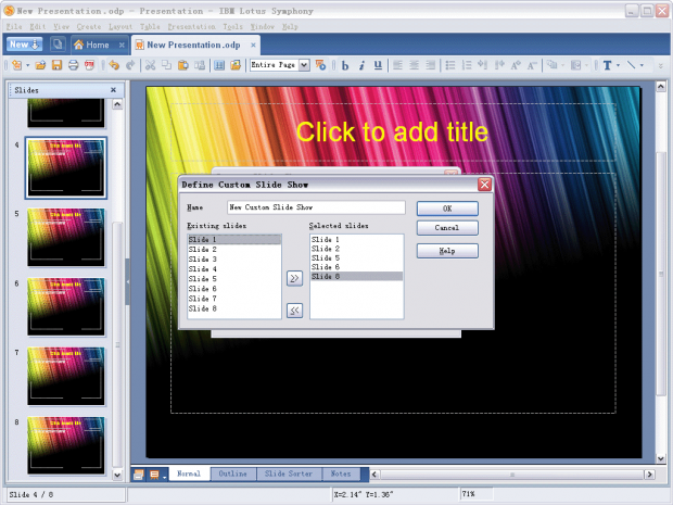 Lotus Symphony Presentations