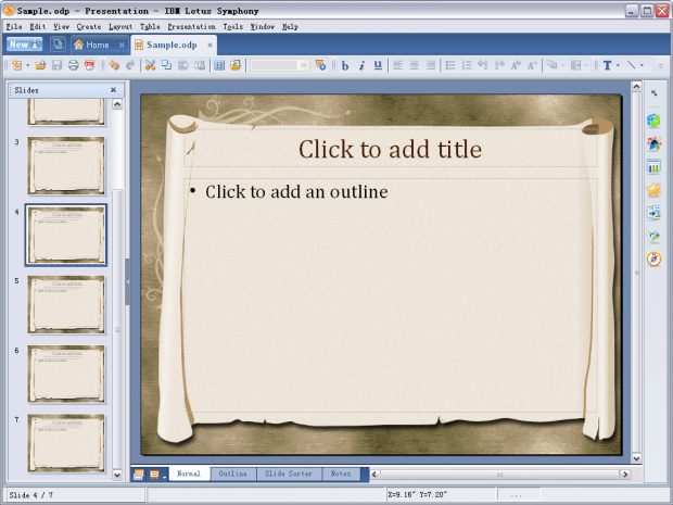 Lotus Symphony Presentations