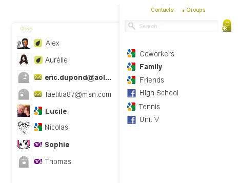 Teilen-Funktion mit Gruppenverwaltung (Bild: Pictarine)