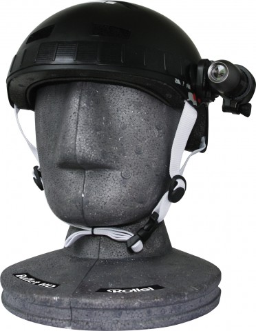 Rollei Bullet HD mit Helmhalterung (Bild: Rollei)