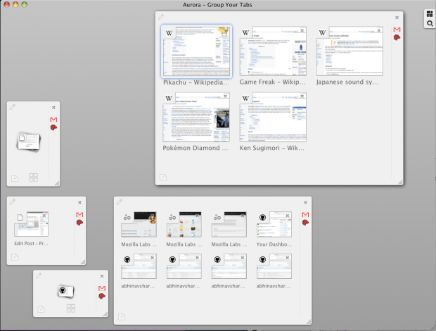 ...öffnete die automatisch erstellte Tab-Gruppe.