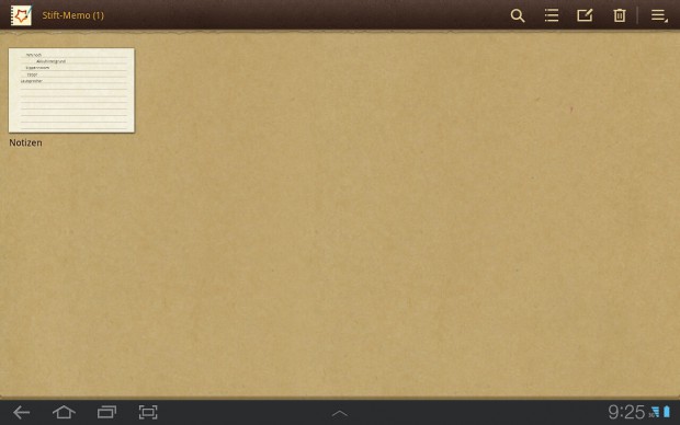 Notizanwendung