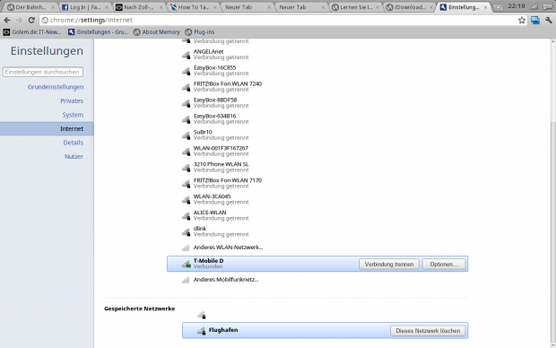 ... oder die Netzwerke.