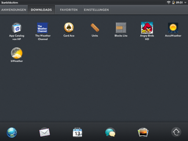 ... heruntergeladene Anwendungen oder ...