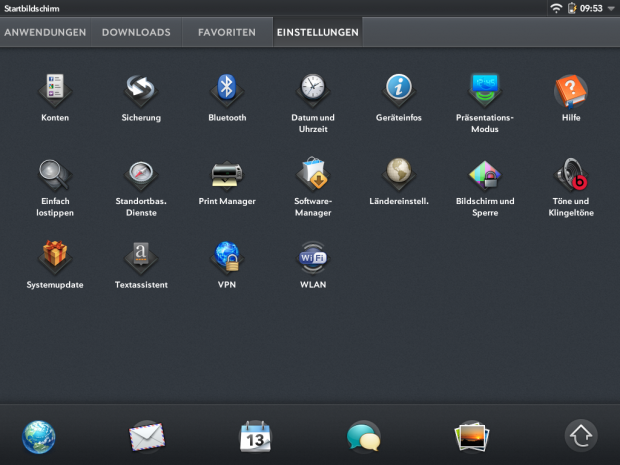 Systemapplikationen verteilt sind.