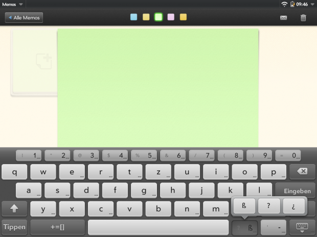 Nur das scharfe S hat eine eigene Taste bekommen.