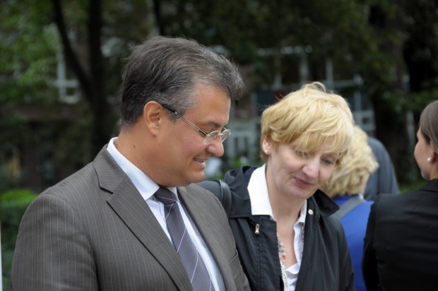 Carlos Reinsch, Projektmanager der BVG, kurz vor dem Einstieg...