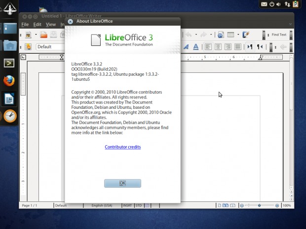Das Büro-Paket Libreoffice 3.3.2 ist ebenfalls enthalten.