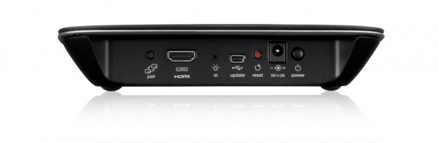 Belkin Screencast AV - die Schnittstellen der Empfangseinheit (Bild: Hersteller)