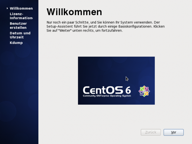 Nach der Installation müssen noch wenige Dinge konfiguriert werden, ...