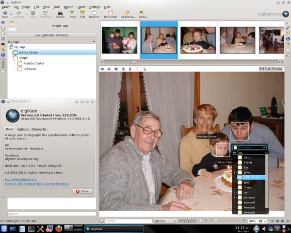 Offizieller Screenshot des Digikam-Teams