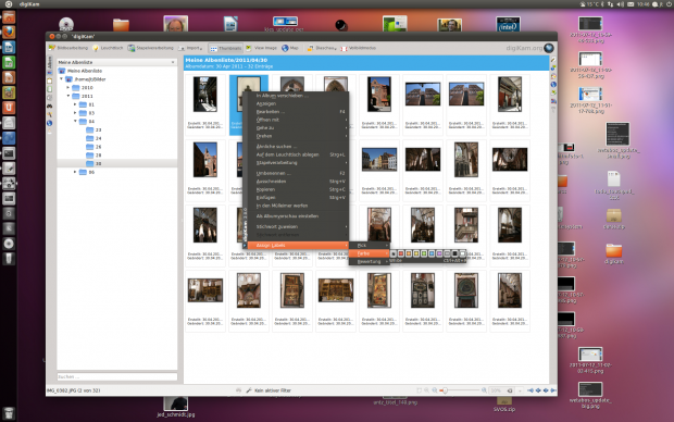 Vorschaubilder können mit bunten Umrandungen versehen werden.