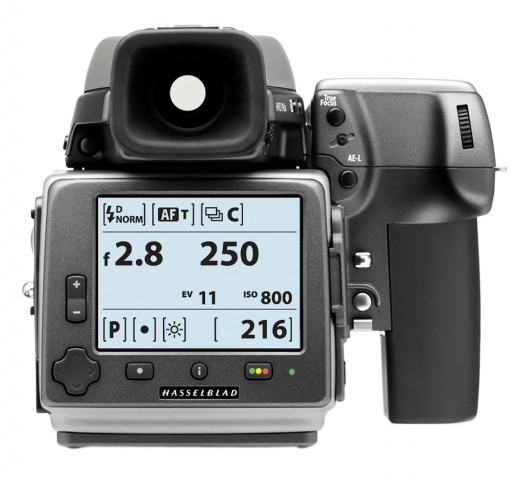 .. sowie die Möglichkeit, Kameraeinstellungen im Display einzublenden. (Bild: Hasselblad)