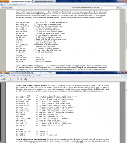 pdf.js 0.2 (unten) im Vergleich mit pdf.js 0.1 (oben)
