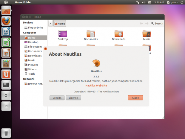 Der Dateimanager Nautilus aus dem Gnome-Projekt ist ebenfalls in einer aktuellen Fassung integriert worden.