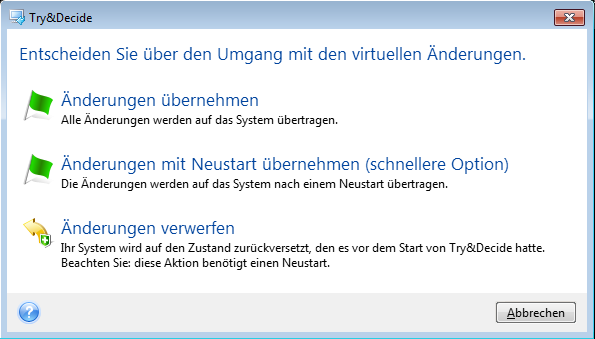 Rückgängigmachen von Installationen durch Zurückspielen eines Images  (Bild: Acronis)