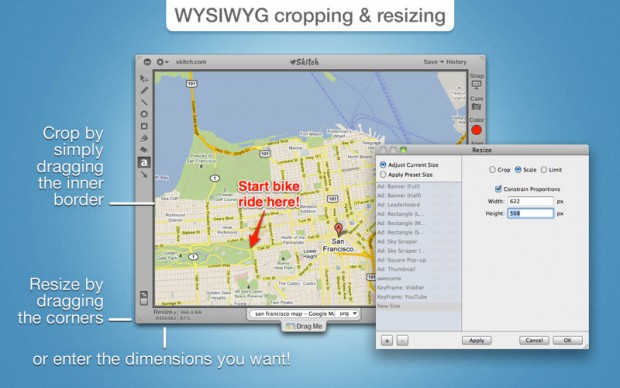 Skitch für Mac OS X (Bild: Skitch)
