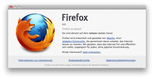 Firefox 6 ist offiziell noch nicht erschienen.