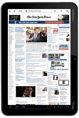 Design-Entwurf für Firefox auf Tabletts mit Android 3.0 von Ian Barlow