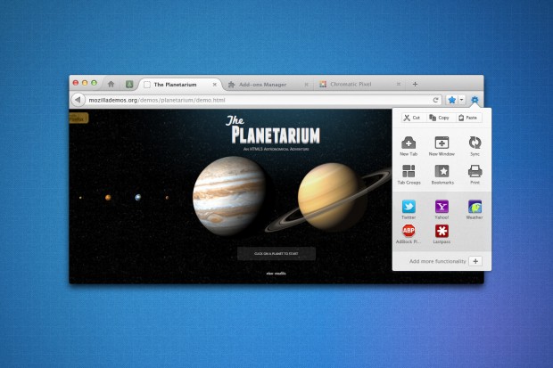 Neues UI für Firefox: Firefox-Menü unter MacOS X