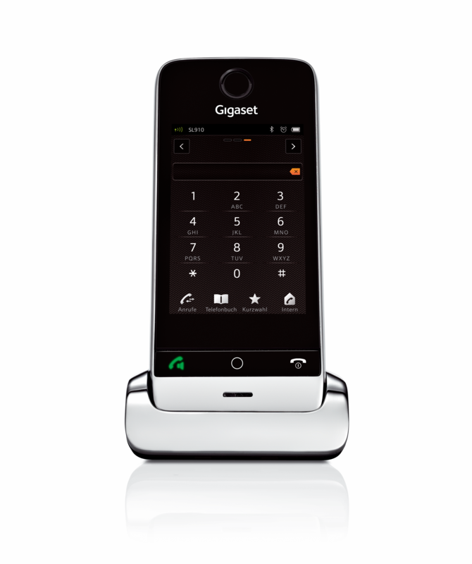 Gigaset SL910H: DECT-Telefon mit kapazitivem Touchscreen - Golem.de