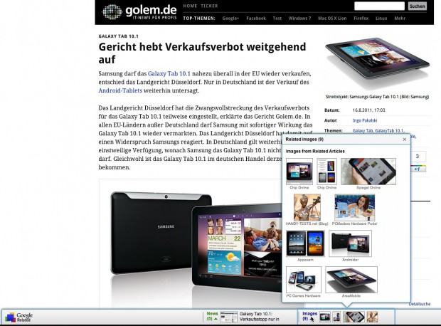 Google Related (Bild: Golem.de)
