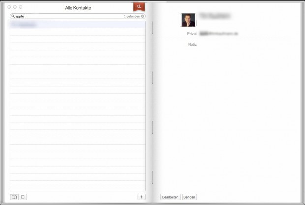 Adressbuch nach Behandlung durch Lion Tweaks (Bild: Golem.de)