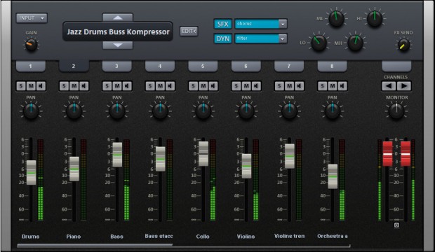 Easy Mixer von Magix Samplitude Music Studio MX (Bild: Magix)