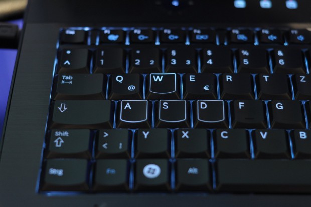 ... wechselt die Tastaturbeleuchtung die Farbe. (Bild: Andreas Sebayang)
