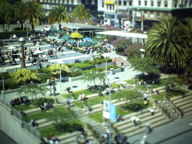 Aufnahme der Tilt-Shift Camera (Bild: Photojojo)