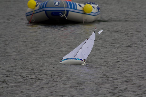 Der starke Wind machte den Booten arg zu schaffen. (Foto: Werner Pluta/Golem.de)