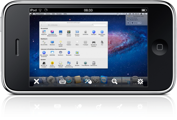 TeamViewer - Lion-Fernwartung mit dem iPhone (Bild: Hersteller)