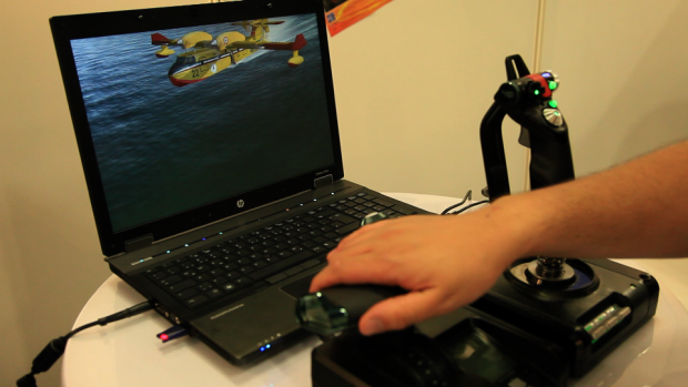 Leider waren nur alte Flugzeugmodelle bei der Demo zu sehen.