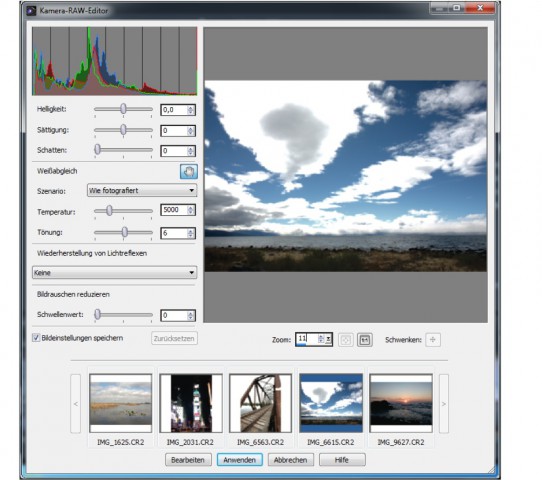 Rohdatenkonverter von Corel Paintshop Pro X4 (Bild: Corel)