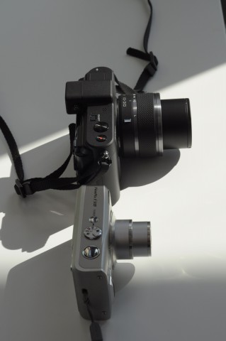 ... und ausgefahren. Nur dann lassen sich auch Fotos schießen.