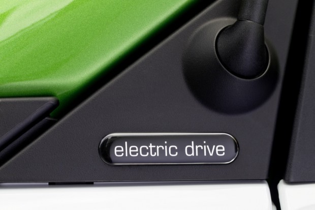 Auf den zweiten Blick erkennt man den Smart Fortwo Electric Drive. (Bild: Daimler)