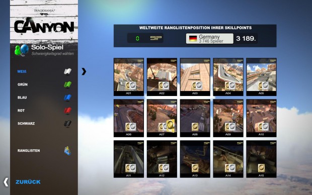 Ranglisten lassen sich bis auf Länder herunterbrechen.