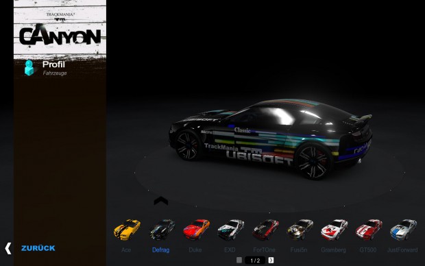 Die Autos lassen sich in vielen Farben lackieren.