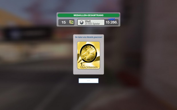 Schmucklos, trotzdem schön: eine Goldmedaille