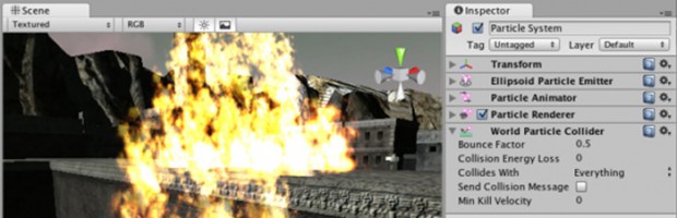 Partikelsystem soll in in Unity 3D 3.5 eingeführt werden.