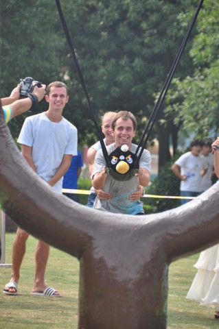 Angry Birds als Attraktion im Window-of-the-World-Freizeitpark in China (Bild: Hunan Changsha Window)