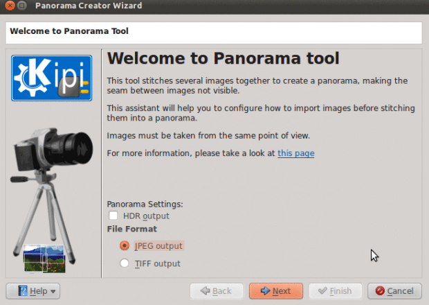 Der Assistent des Panoramamoduls (Bild: Mohamed Malik/Digikam/CC BY 2.0)