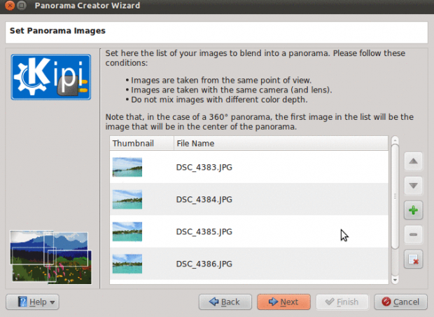 Der Assistent des Panoramamoduls (Bild: Mohamed Malik/Digikam/CC BY 2.0)