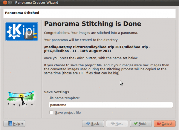Der Assistent des Panoramamoduls (Bild: Mohamed Malik/Digikam/CC BY 2.0)