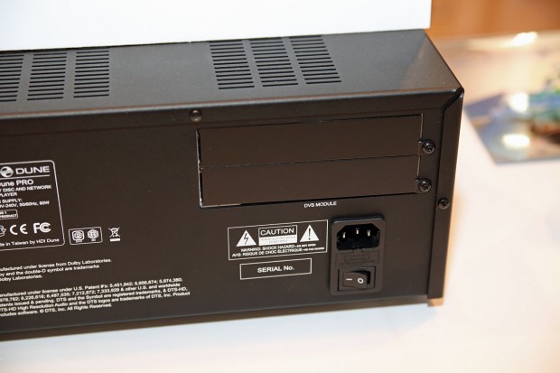 Dune HD Pro - Einschübe für DVB-Tuner-Module (Bild: Golem.de)