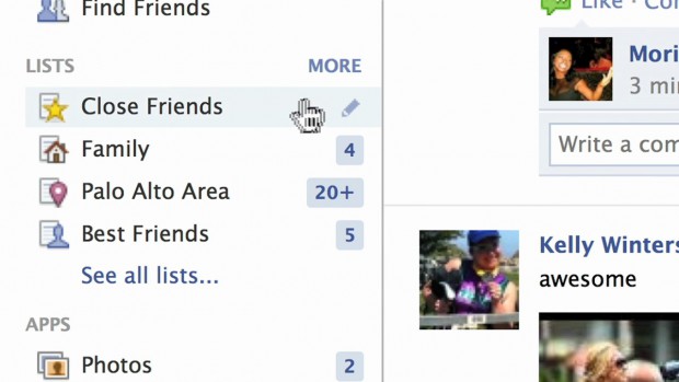 Die Freundesliste berücksichtigt nun auch eine separate Ansprache enger Freunde. (Bild: Facebook)