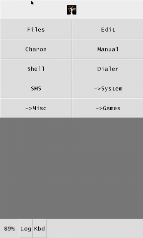 Hellaphone - Menü des Inferno-OS-Fork (Bild: John Floren)